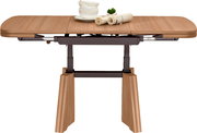 Moderner Couchtisch aus Holz mit ausziehbarer Funktion, seitliche Perspektive