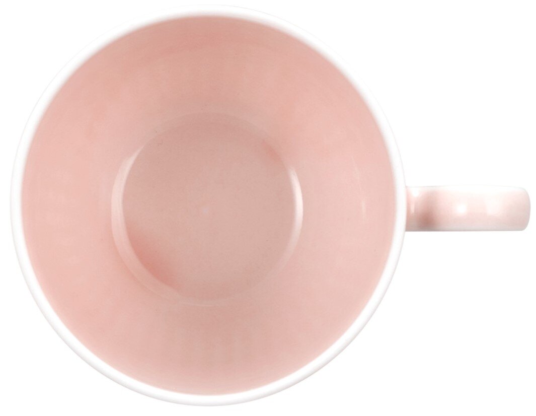 Espressokopje 0,10 l in roze, gezien van bovenaf