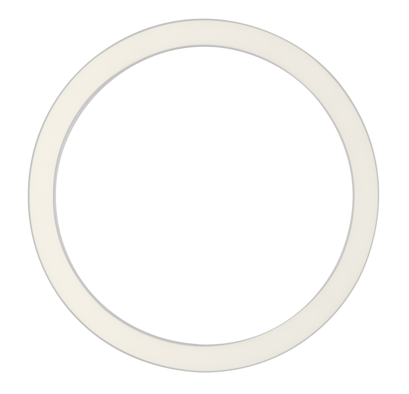 Runde Deckenleuchte in minimalistischem Design, von oben betrachtet