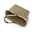 Carrybag Rhombus Olive aus schräger Perspektive, zeigt die Innenseite mit Reißverschluss und den stabilen Aluminiumrahmen.