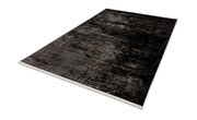 Schwarzer Teppich JOOP! Lines 140x200cm, Design 221, in schräger Perspektive von oben fotografiert