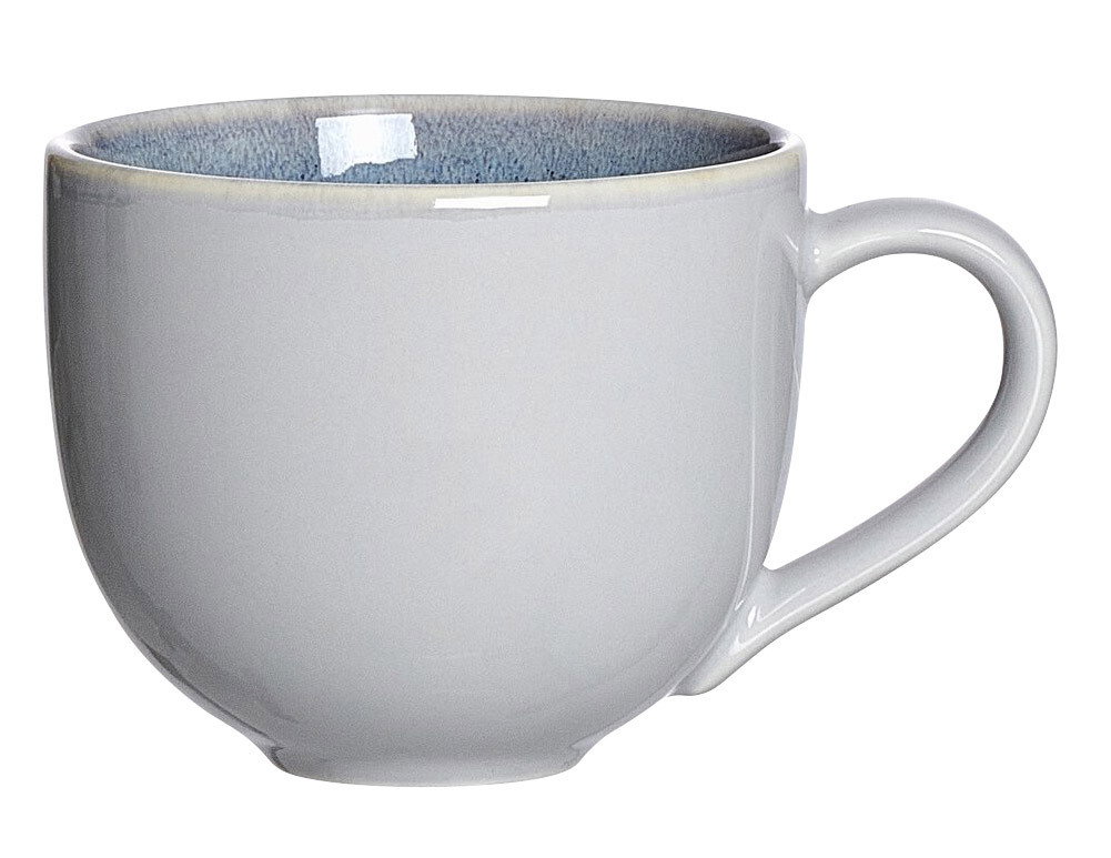 Blaue Kaffeetasse Skagen 220ml, seitliche Ansicht