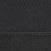 Nahaufnahme des schwarzen Stoffbezugs eines Drehstuhls, Detailansicht der Textur