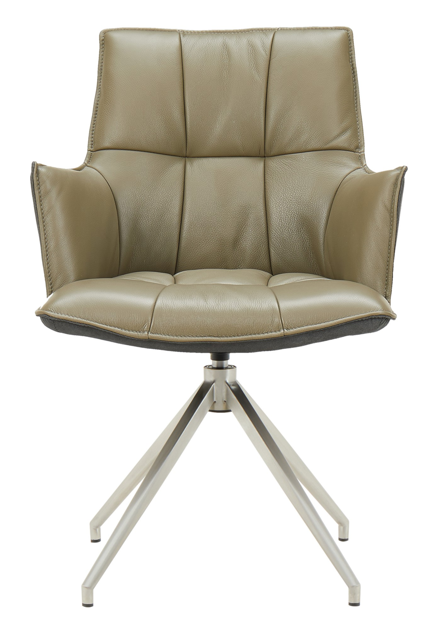 Moderner Sessel Novel OSAKA 3.0 in Lederoptik, Vorderansicht