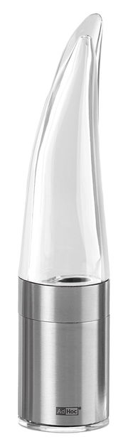 Chilischneider PEPE aus Edelstahl und Glas, seitliche Ansicht