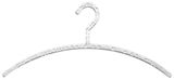 Transparenter Kleiderbügel aus Kunststoff, Frontalansicht