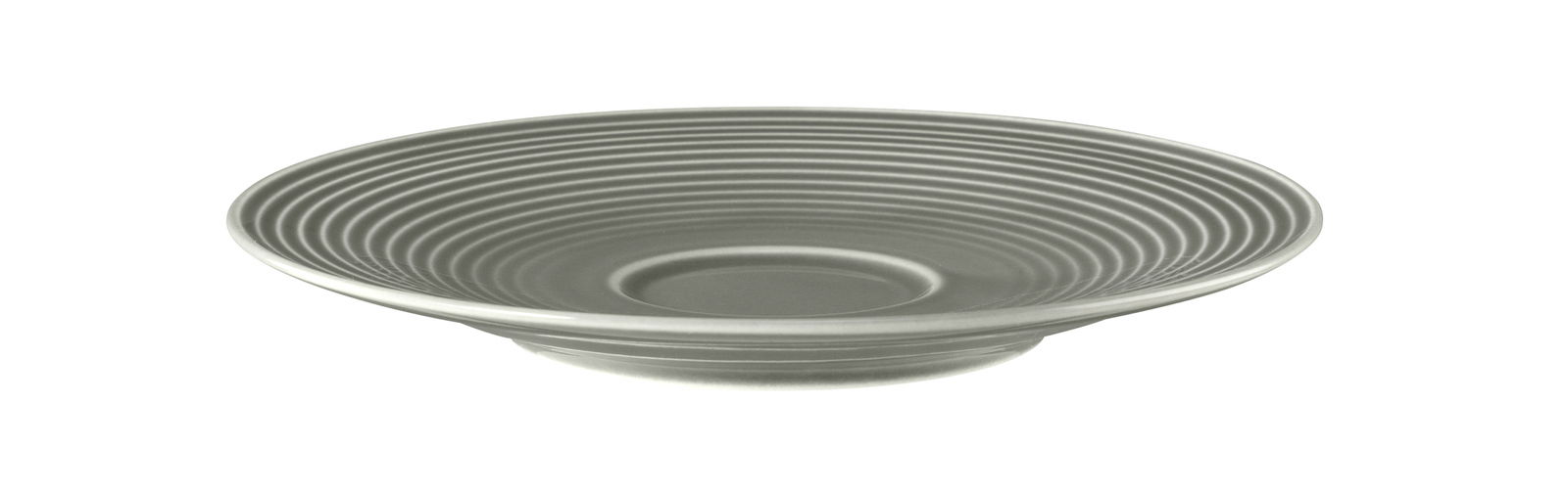 Seltmann Weiden Untertasse BEAT Kombi-Untertasse 16,5 cm in Perlgrün, seitliche Perspektive