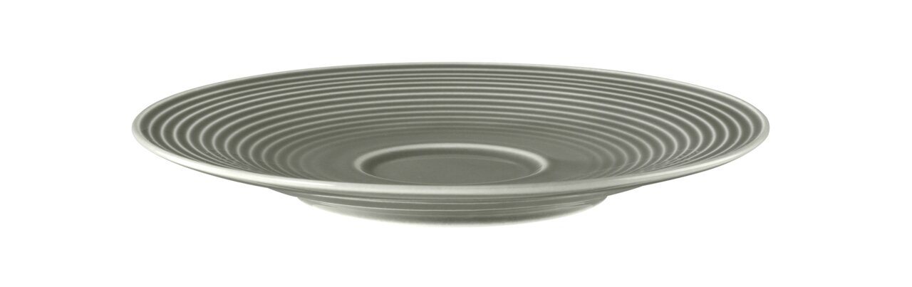 Seltmann Weiden Untertasse BEAT Kombi-Untertasse 16,5 cm in Perlgrün, seitliche Perspektive