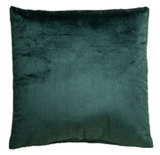 Grünes Kissen 45x45cm aus Samt, Vorderansicht