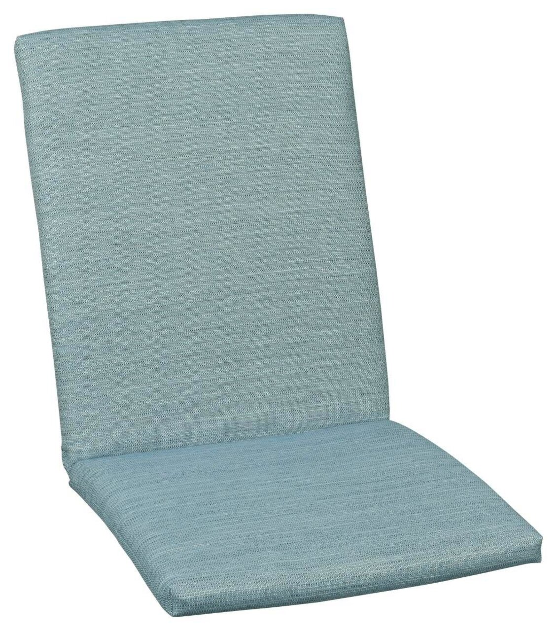 Schwienhorst Mittellehnerauflage LEXA BLUE Mittellehnerauflage in hellblauem Stoff, seitliche Perspektive