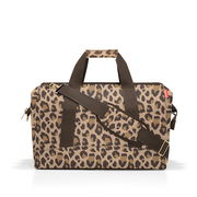 Leopardenmuster Reisetasche mit Schultergurt, Vorderansicht