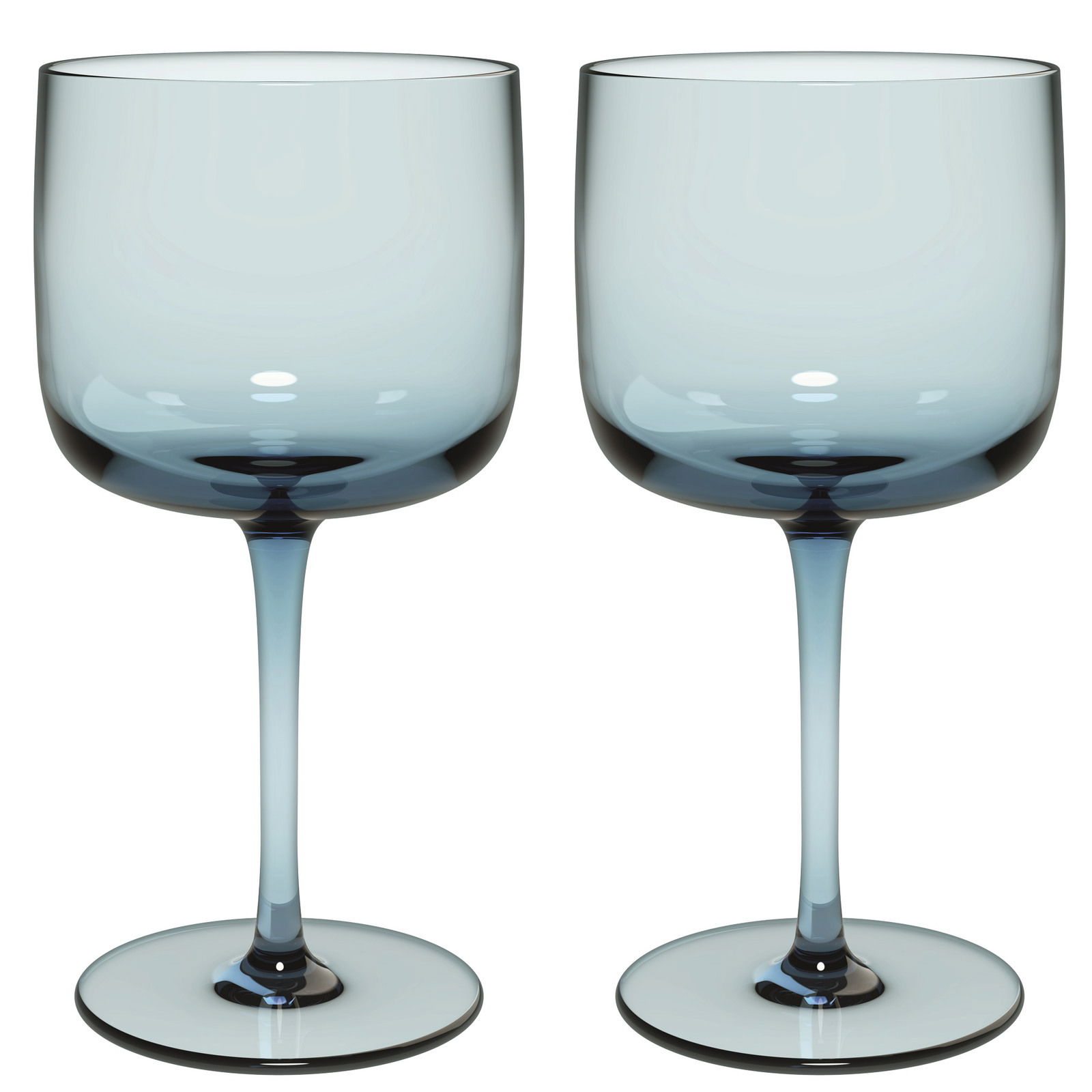Like by Villeroy & Boch Weinkelch-2tlg. LIKE ICE Zwei elegante Weinkelche aus der Like Ice Serie, Set aus 2 Teilen, in einer frontalen Perspektive.