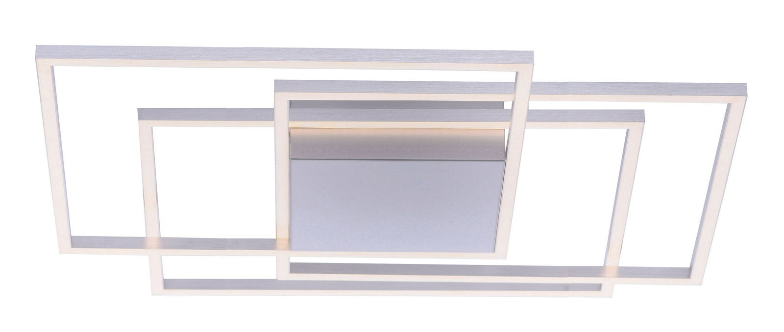 Moderne Deckenleuchte INIGO mit geometrischem Design, seitliche Perspektive