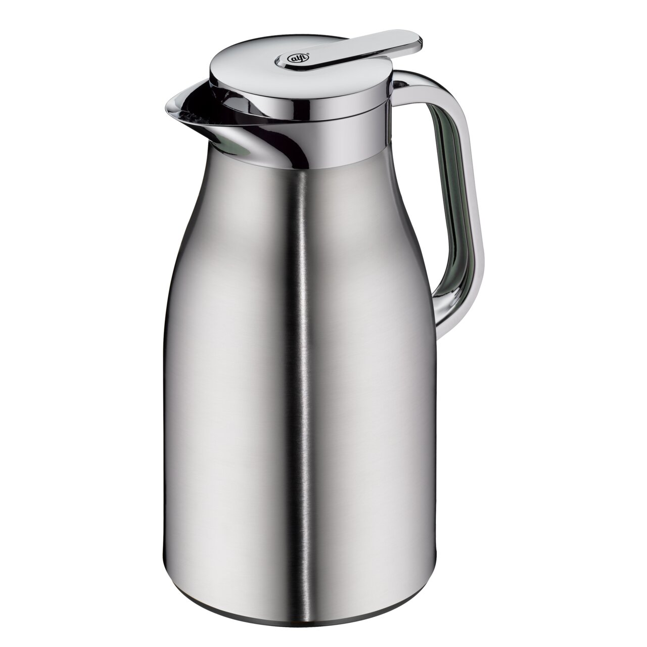 Edelstahl-Isolierkanne SKYLINE, 1,0 Liter, matt, seitliche Perspektive