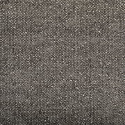 Nahaufnahme eines grauen, strukturierten Stoffes, verwendet für ein Boxbett