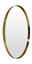 XORA Spiegel TONDO Runder Spiegel mit goldfarbenem Rahmen, seitliche Perspektive