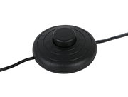 Schwarzer Fußschalter für LED-Stehleuchte, Draufsicht