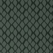 Dunkelgrüne Wendebettwäsche mit geometrischem Rautenmuster, Draufsicht