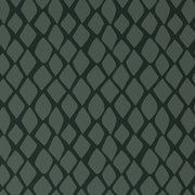 Dunkelgrüne Wendebettwäsche mit geometrischem Rautenmuster, Draufsicht