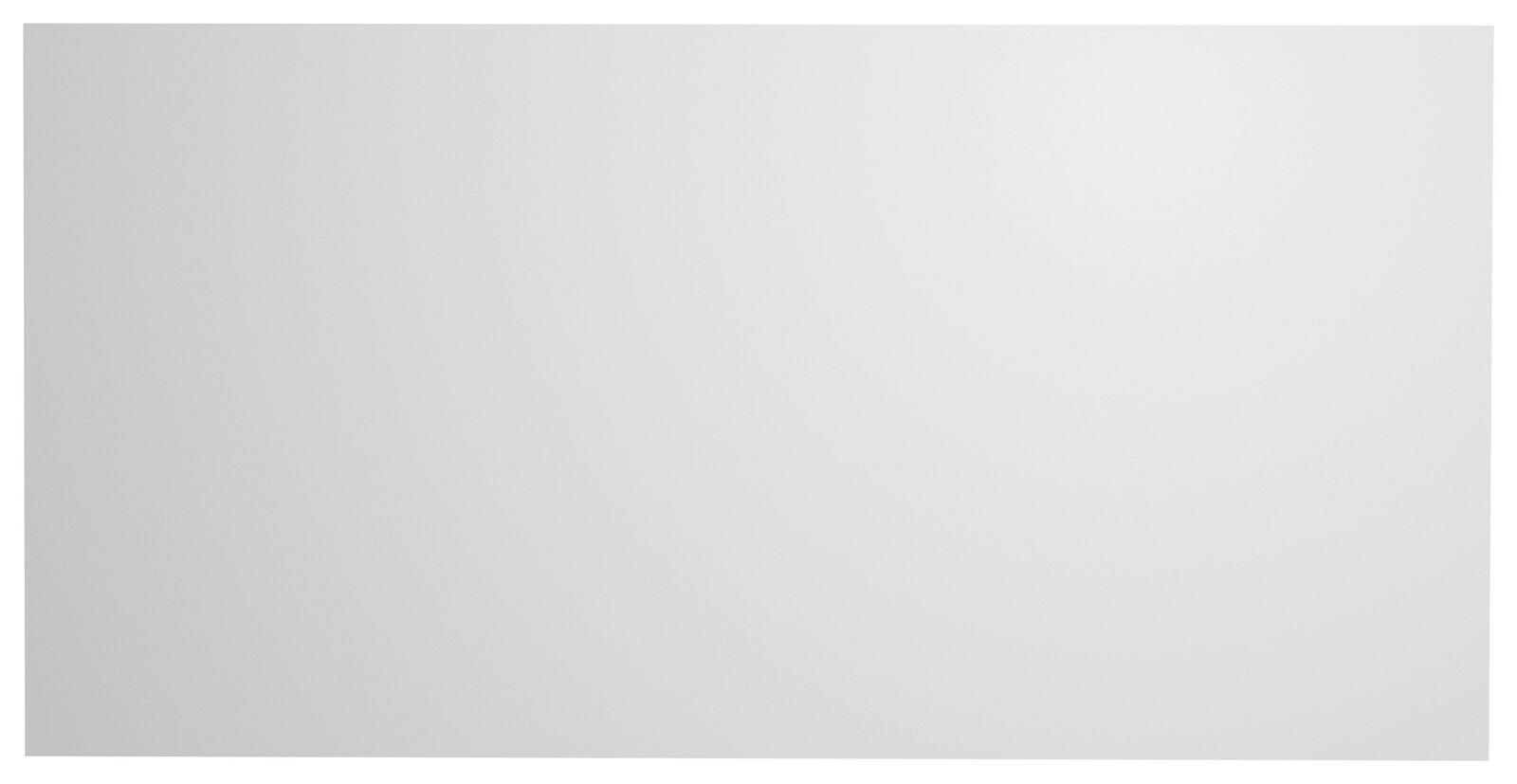 Rechteckiger Wandspiegel in Frontalansicht, schlichtes Design ohne Rahmen.
