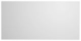 Rechteckiger Wandspiegel in Frontalansicht, schlichtes Design ohne Rahmen.