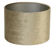 Zylindrischer Lampenschirm in beige, seitliche Perspektive