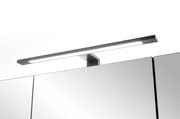Moderner Spiegelschrank mit integrierter LED-Leuchte, Frontansicht