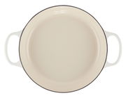 Gourmet Profitopf 26cm in Schneefarbe, Draufsicht mit zwei Griffen