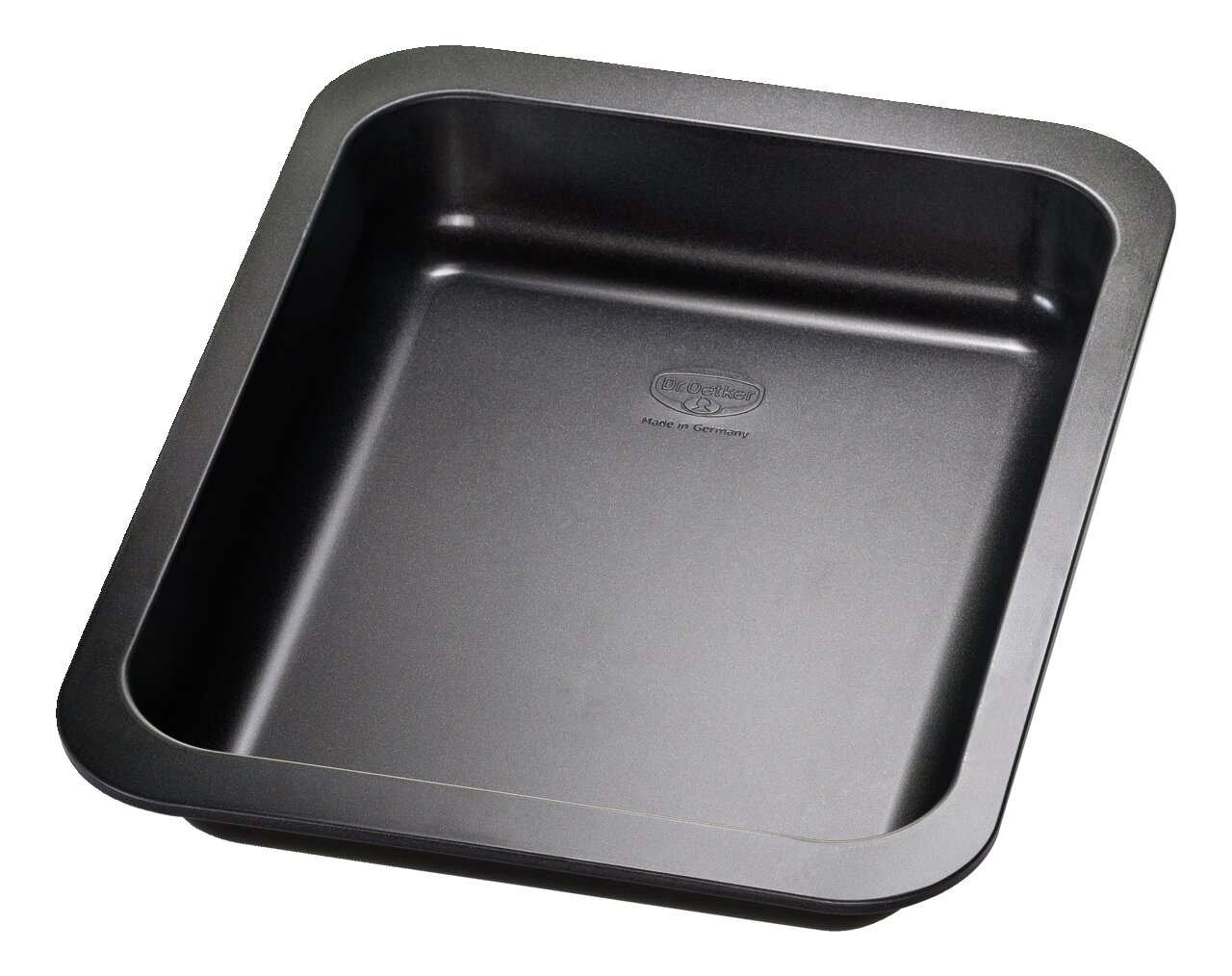 Dr. Oetker Auflaufform TRADITION Schwarze Auflaufform 28x22cm aus Metall, Draufsicht