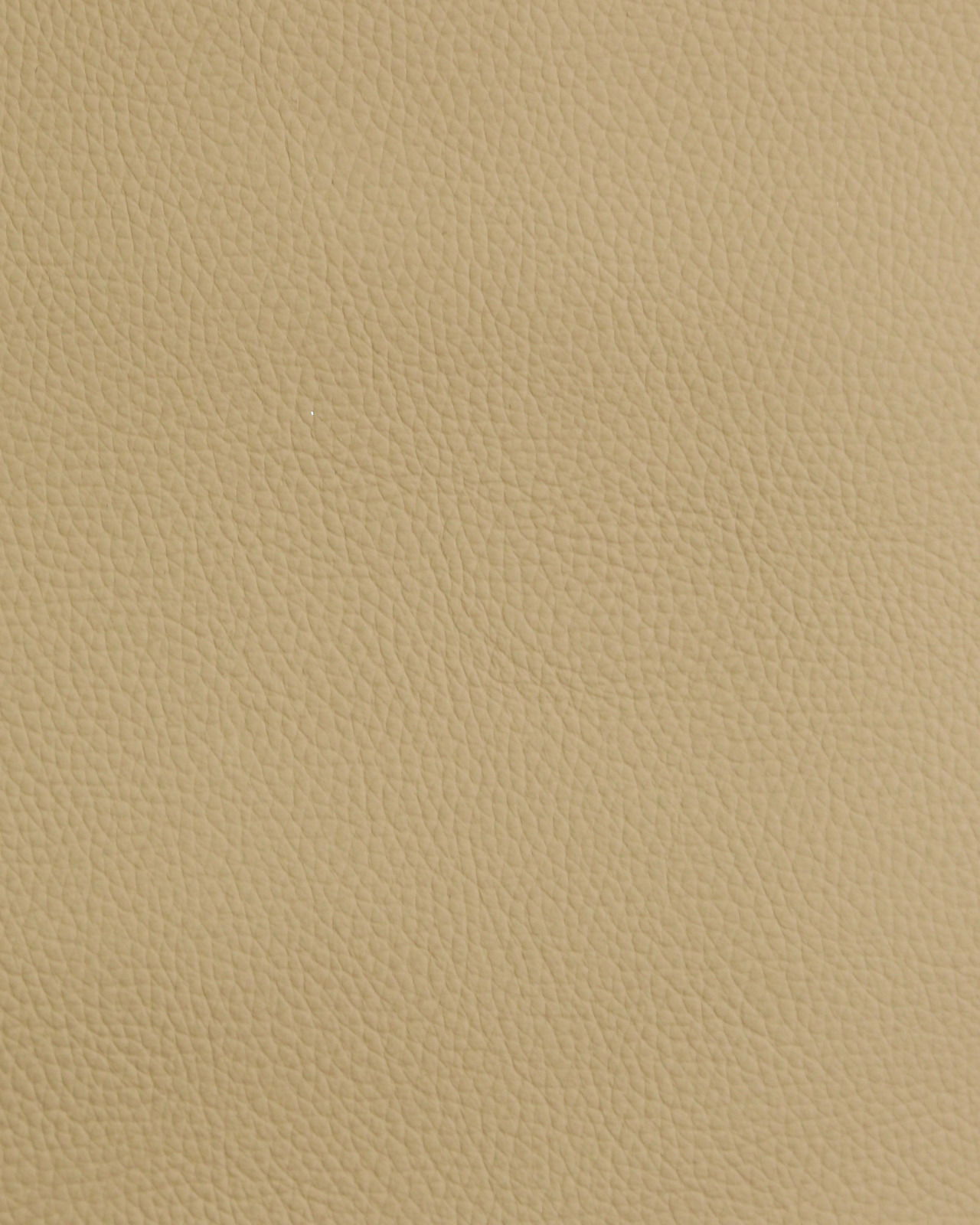 Nahaufnahme von beigem Lederbezug mit feiner Narbung, verwendet für Stuhl.