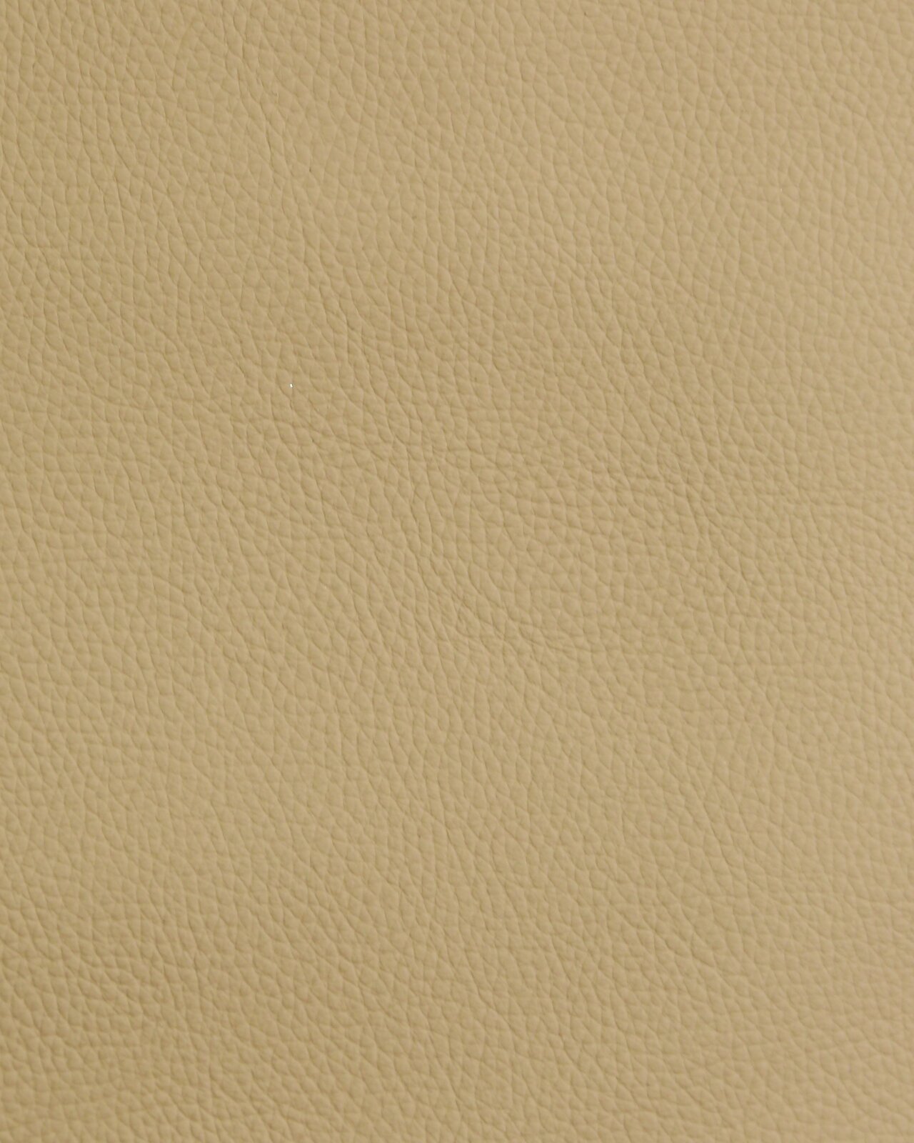 Nahaufnahme von beigem Lederbezug mit feiner Narbung, verwendet für Stuhl.