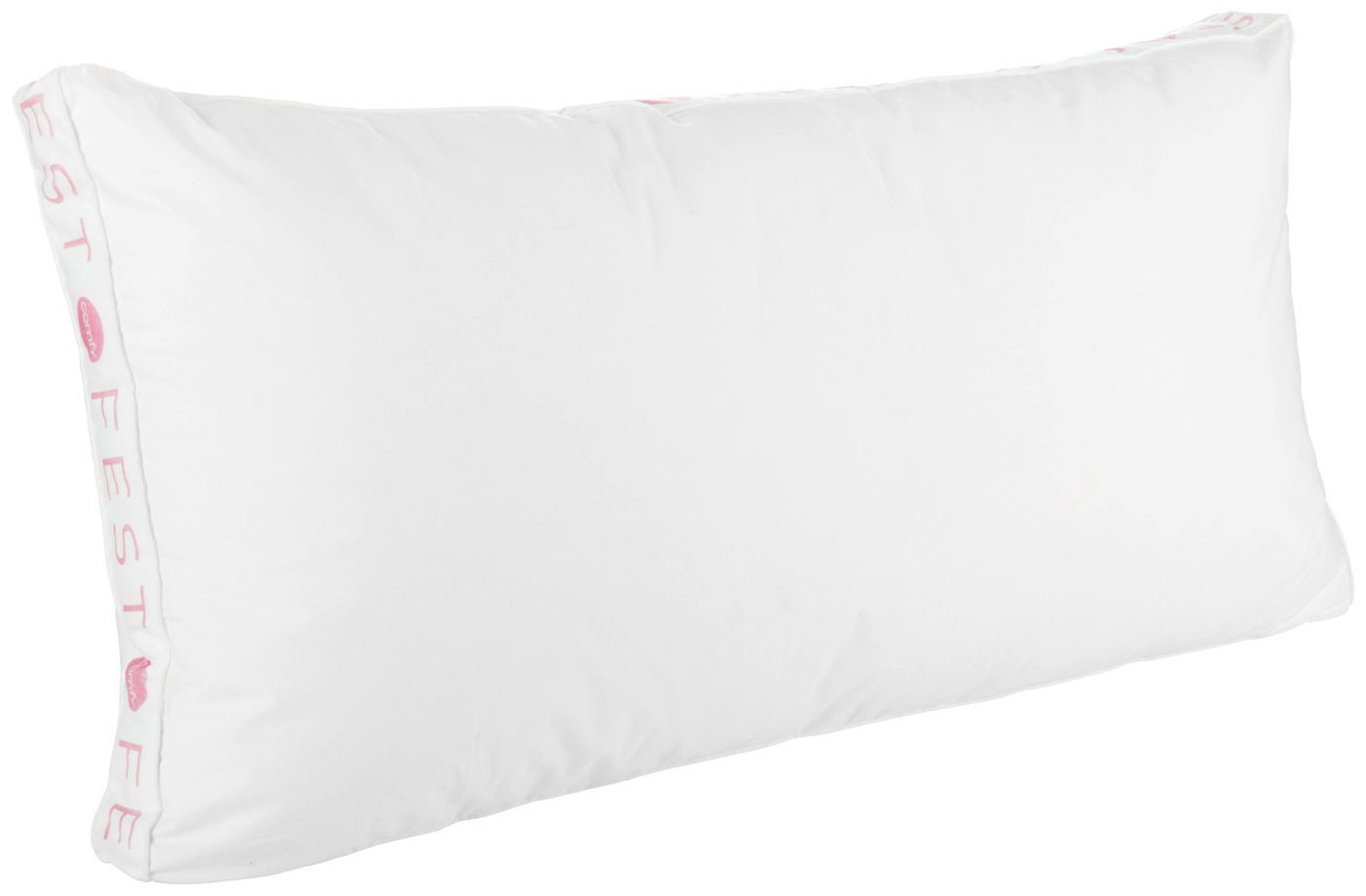 Sleeptex Kopfkissen Fest COMFY Weißes Kopfkissen 40x80cm in fester Ausführung, seitliche Perspektive