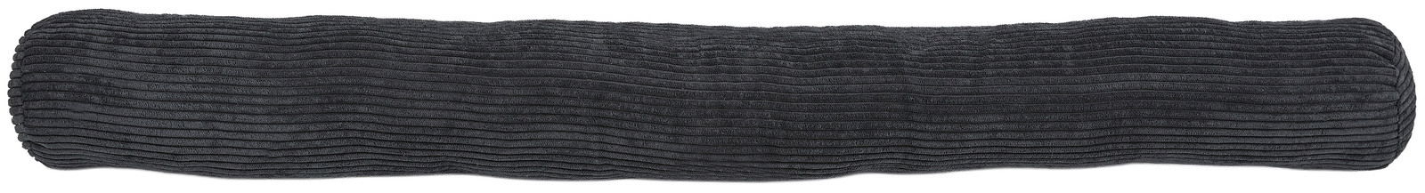 Andiamo 90 cm EMY Längliche, gerippte, dunkelgraue Rolle aus Stoff, seitliche Perspektive