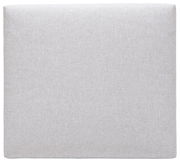 Quadratisches, hellgraues Polsterkissen in Draufsicht