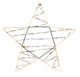 Sternförmige Lichterkette mit Timer, 47 cm, frontal