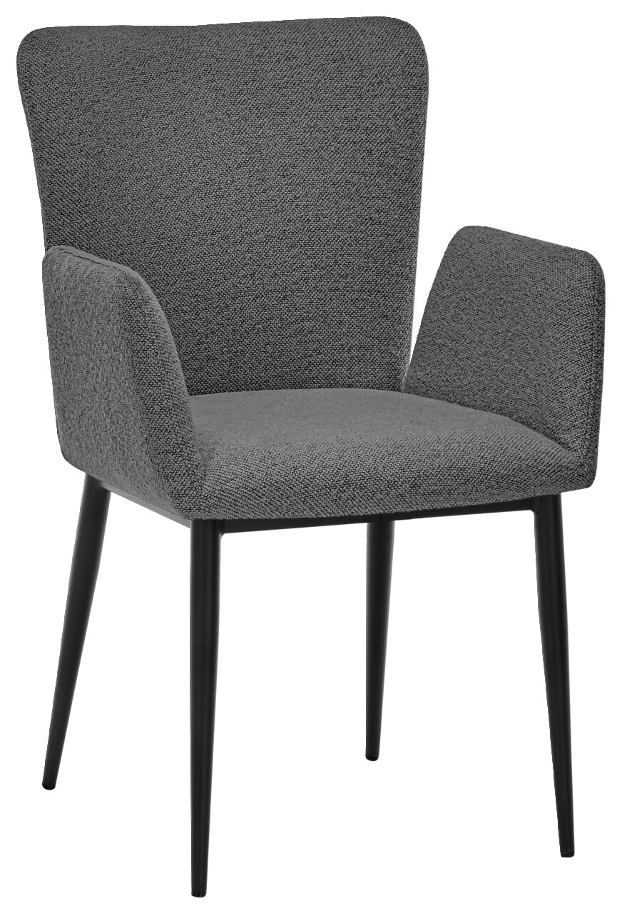 Set one by Musterring Fauteuil SET ONE EL PASO Grijze fauteuil met stoffen bekleding, zijaanzicht
