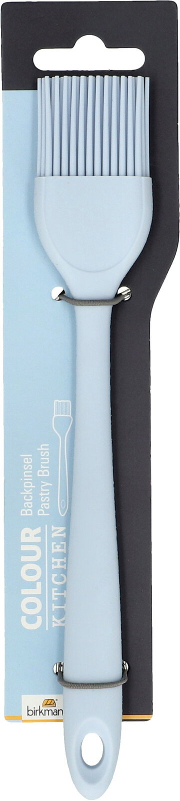 Birkmann Silikonpinsel COLOUR KITCHEN Hellblauer Silikonpinsel in Verpackung, Vorderansicht