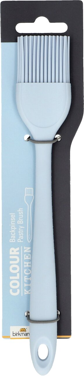 Birkmann Silikonpinsel COLOUR KITCHEN Hellblauer Silikonpinsel in Verpackung, Vorderansicht
