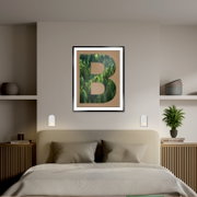 LED-Spot 1-flammig an der Wand über einem Bett, frontal betrachtet