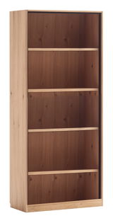 Holzregal mit vier Einlegeböden, seitliche Perspektive