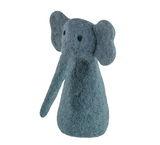 Eierwärmer in Form eines Elefanten aus Filz, frontalansicht