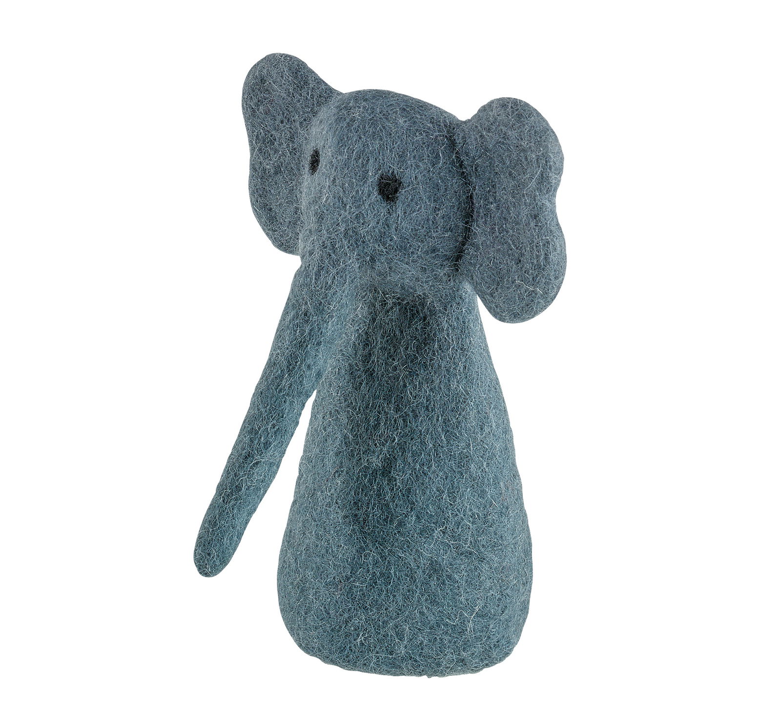 Eierwärmer in Form eines Elefanten aus Filz, frontalansicht