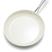 Weiße Bratpfanne aus dem Kochgeschirr-Set Artizan, Draufsicht
