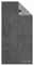 JOOP! Handtuch DOUBLEFACE CLASSIC Graues Duschtuch mit eingewebtem JOOP!-Logo, Draufsicht