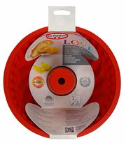 Rote Silikon-Gugelhupfform von Dr. Oetker, Draufsicht