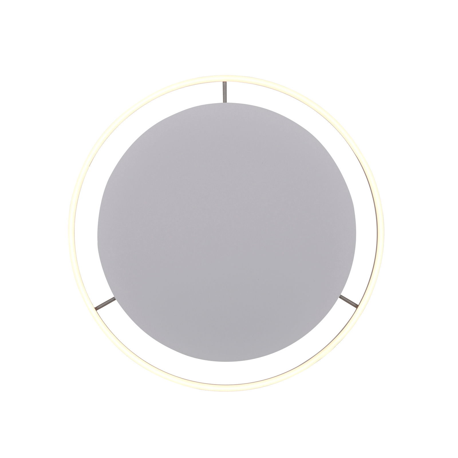 Runde Deckenleuchte RITUS mit modernem Design, von unten betrachtet