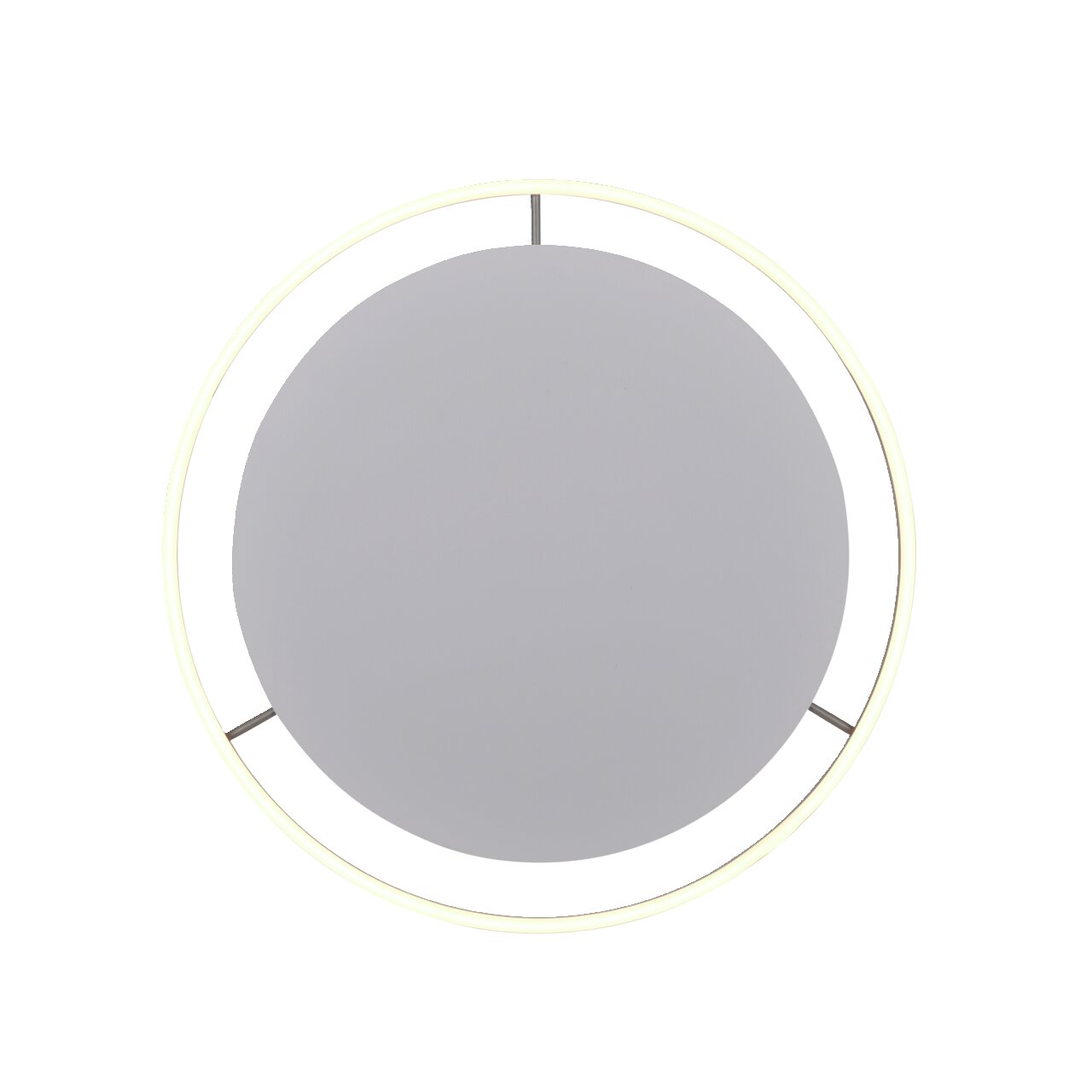 Ronde plafondlamp RITUS met een modern ontwerp, gezien van onderaf