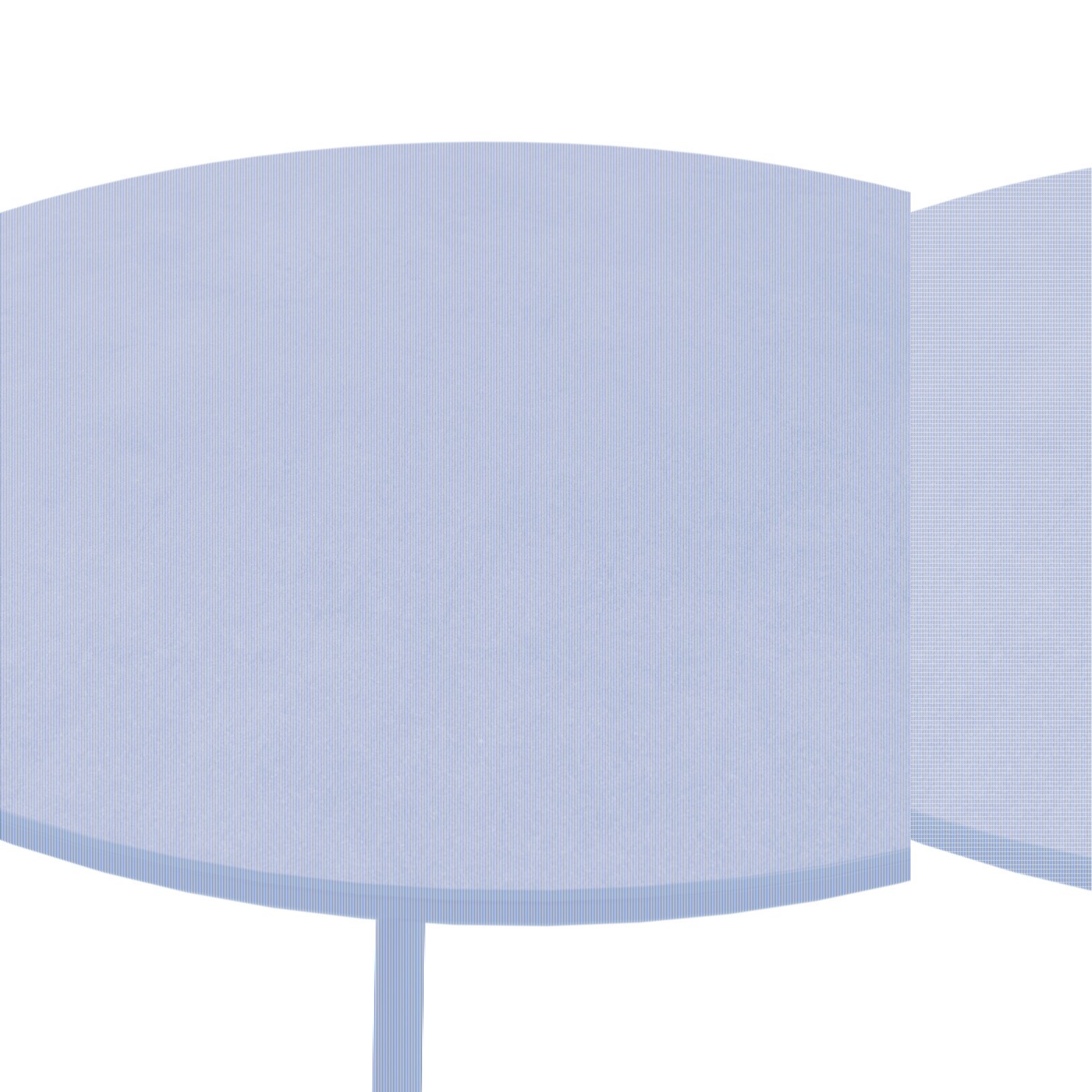 Runder Gartentisch mit brauner Tischplatte aus der Vogelperspektive