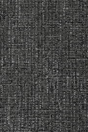 Nahaufnahme eines dunkelgrauen, strukturierten Stoffes mit grober Webstruktur, von oben betrachtet.