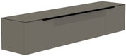 XL hangend lowboard uit de Moderano-serie BORMIO in grijs, zijaanzicht